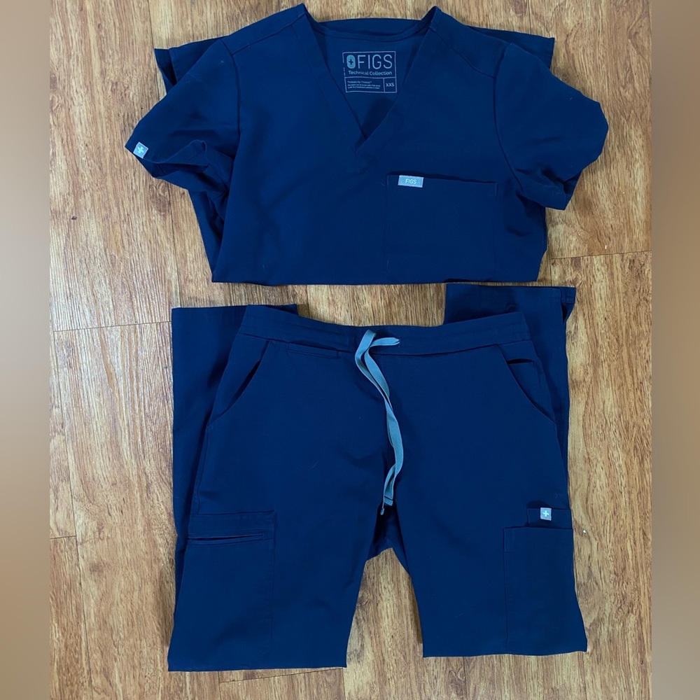 Navy Figs Yola Skinny Scrub Pants